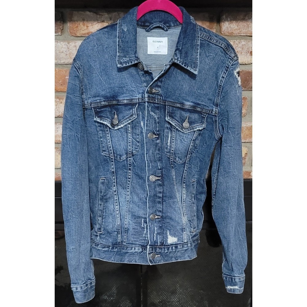 Distressed Old Navy Jean jacket